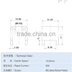 10.00*10.50mm 80A Terminal Accessory Electrical Components thumbnail-2