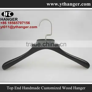 IMY-522 Black Wooden Advanced Hangers for Shirts thumbnail-2
