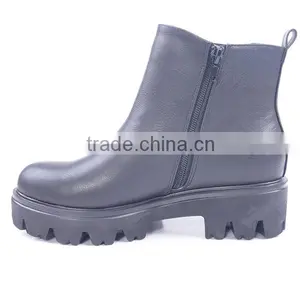 High Platform Elastic Band Workman Lightweight Security Safety Garden Zipper up Boots thumbnail-4