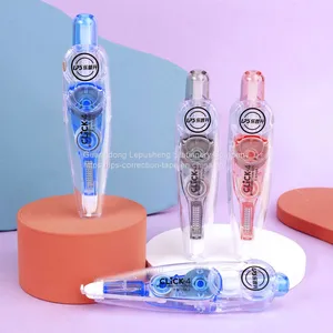 Factory OEM Office School Kids Refillable Correction Tape 5mm*6M Click Type White Out Tape thumbnail-1