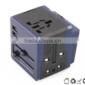 World Travel Adapter With Dual USB Charging Ports thumbnail-5