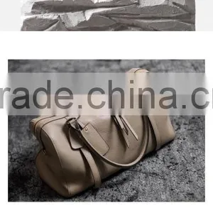 Morden Nature Style Class Designer Genuine Leather Men Large Capacity Handbag Travel Shoulder Bag Duffle Bag thumbnail-6