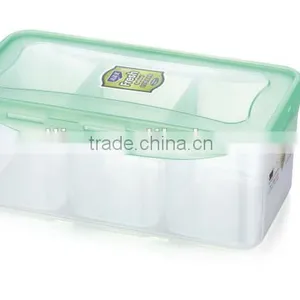 Comparments Inside Plastic Airtight Food Containe Transparent Vacuum Food Container thumbnail-1