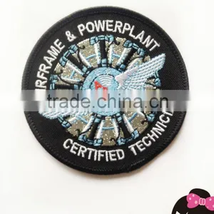 Custom Fabrics Badge Embroidery Patch Certified Technician Airframe & Powerplant thumbnail-1