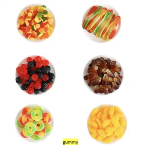 Assorted Fruit OEM Halal Gummy Candy With Different Shapes and Sour Candy, Marshmellow, Jelly Bean, Peeling Candy, Roll Candy thumbnail-1