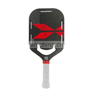 Textured Carbon Surface Pickleball Paddle Massive Spin and Control Red Smile Bilateral Model Get USAPA Approved thumbnail-1