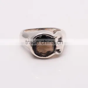 SMOKY RING ,925 Sterling Silver Jewelry Wholesale,WHOLESALE SILVER JEWELRY,SILVER EXPORTER,SILVER JEWELRY FROM INDIA thumbnail-1