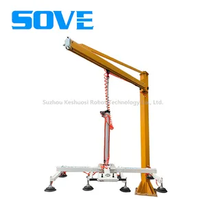 SOVE 300kg 400kg 500kg Secure Strong-attraction Sheet Metal Glass Wood Vacuum Lifter Panel Vacuum Suction Cup Lifter thumbnail-5