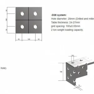 Junyuan Civil Air Defense Welding Platform, Robotic Arm Welding Platform, Anti-deformation and High Wear-resistant Gray Cast Iron Platform, Large Quantity of Stock Available, Physical Factory thumbnail-3
