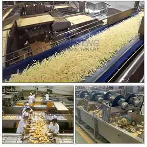 French Fry Frying Production Line Fully Automatic Potato Chip Fried Production Line Equipment thumbnail-3