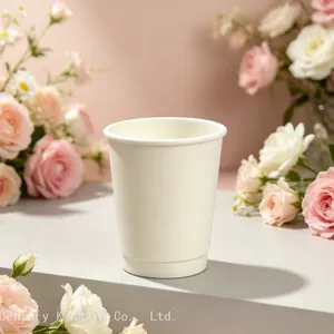 Single Double Wall Coffee Cup for Hot Drink Disposable Paper Cups thumbnail-2