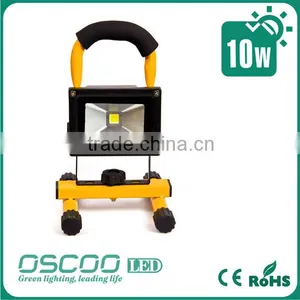 Portable Portable Outdoor Floodlight IP65 Rechargeable Waterproof Work Light 10W Hi Power thumbnail-2