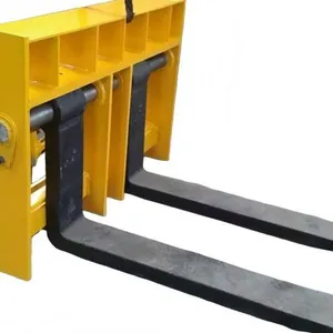 Pallet Fork Carriage With Hook On Tines and Slatted Backrest Frame thumbnail-5