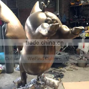 Outdoor Large Flying Pig Metal Bronze Sculpture thumbnail-4