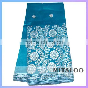 Mitaloo MGP0042 Fashionable Raw Silk George Lace Fabric thumbnail-2
