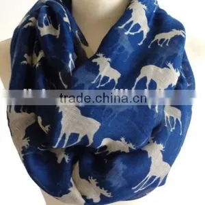 Hot Selling 2015 New Antelope Pattern Print Fashionable Lady Scarf thumbnail-3
