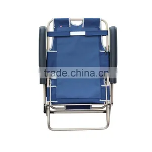 Two Use Portable Sleeping Folding Recliner Folding Footrest Beach Lounge Chair thumbnail-5