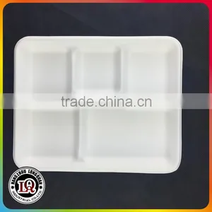 Shallow 5 Compartments Bagasse Tray thumbnail-1