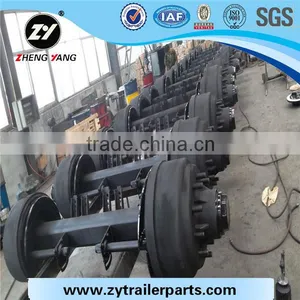 BPM Trailer Axle Series High Quality Germany Axle for Sale/Germany Axle 16t Semi- Trailer Bogie Suspension thumbnail-3