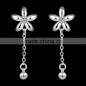 Newest Fashion Style With Diamond Silver Plated Earring thumbnail-2
