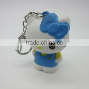 Hot !lovely Promotional Plastic PP Hello Kitty Keychain thumbnail-1
