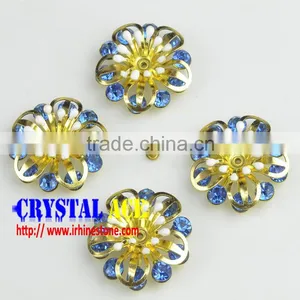 Flower Metal in Different Colors for Leather Decoration in China thumbnail-2