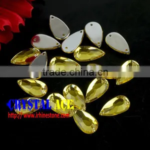Wholesale Drop Sew-on Stone, Sew on Acrylic Rhinestone, Flat Back Acrylic Rhinestone for Wedding Dress DIY Crafts thumbnail-3