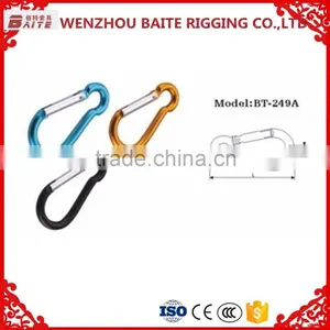 MANUFACTURE 6mm BLACK ALUMINUM SNAP HOOK TYPE/METAL SNAP HOOKS thumbnail-1
