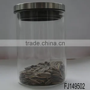 Glass Food Jar With Stainless Cap thumbnail-1