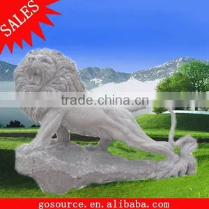 Western Stone Lion Statue thumbnail-1