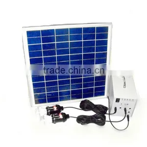 Mini Solar System 15w for Home Lighting and Usb Charging thumbnail-1
