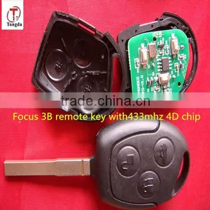 TOngda Best Quality Remote Key 433mhz With 60 Chip for F-ord F-ocus thumbnail-1