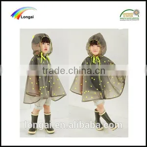 2016 Hotsale Outdoor Poncho Kids Raincoat thumbnail-5