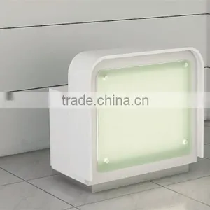 Cloth Shop Glass Reception Desk With LED Light Inside Quality Choice thumbnail-1