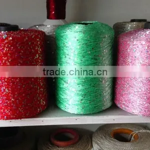 Soft Sequin/spangle/bead Knitting Yarn for Garment, Scarf,fancy Yarn thumbnail-1