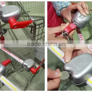 Plastic Locks Trolley Locks With Chain Shopping Trolley Locks Coin Looks thumbnail-5