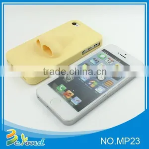 Fashion Yellow Nose Silicone Mobile Phone Back Cover thumbnail-1