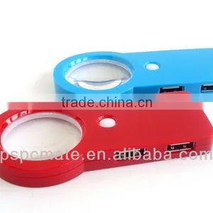 New USB HUB With Magnifying Glass 4 Port Usb Hub thumbnail-1