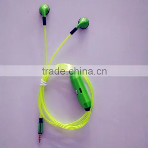 2015 Newst Promotion Gift Shining LED Earphone,LED Audio Cable thumbnail-4