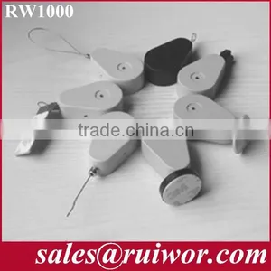 Drop-shaped Retractable Secure Cordage With End Connector Used in Retail Stores thumbnail-1