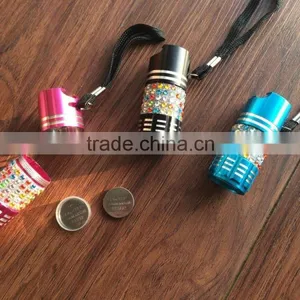 New Design Aluminum Promotional Mini 9LED Flashlight thumbnail-3
