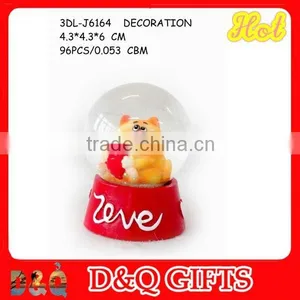 Acylic Liquid Snow Globe 3D Poly Liquid Snow Globe thumbnail-1