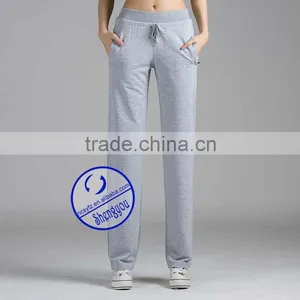 Wholesale Custom 100% Polyester Blank Women Yoga Sweat Pants thumbnail-4
