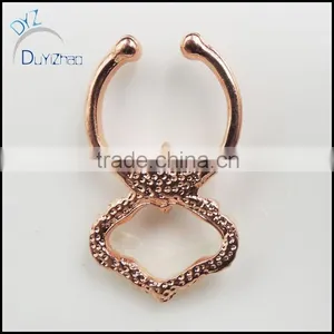 Wholesale Fake Septum Clicker Gold Jewelry thumbnail-3