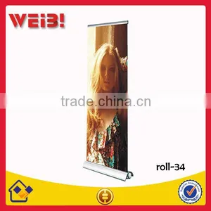 Eye Shaped, Wide Screen, Rolling Banner Stand thumbnail-1