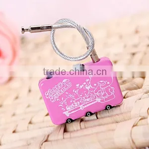 2015 Popular Design Zinc Alloy Adjustable Cable Lock thumbnail-3