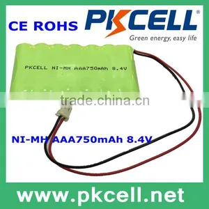 Hot Selling 8.4V AAA750mAh NiMH Battery Pack for Electric Toys thumbnail-1