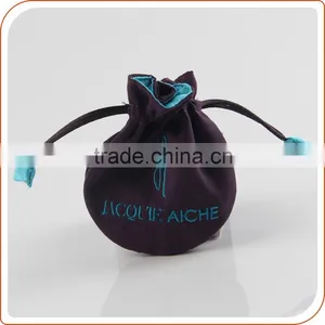 Double Drawstring Pouch With Custom Printed Logo Small Jewellery Bag thumbnail-4