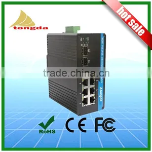 6 Port Managed Industrial PoE Optical Fiber Switch thumbnail-1