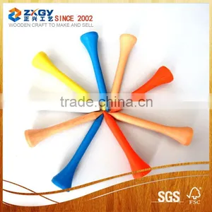 Delicate Colorful Wooden Golf Tee thumbnail-1